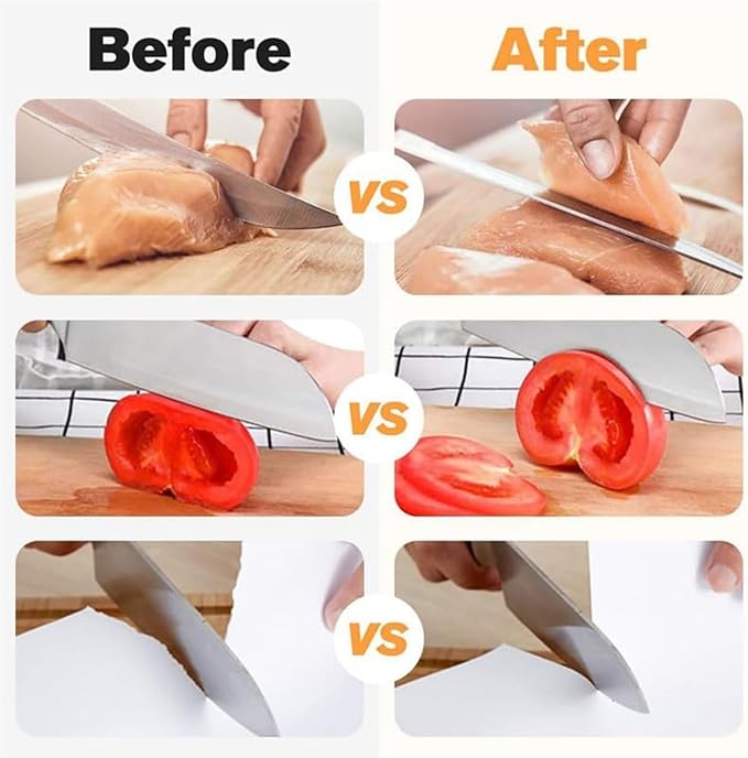 Electric Knife Sharpener - Dual Roller, Knife & Scissors