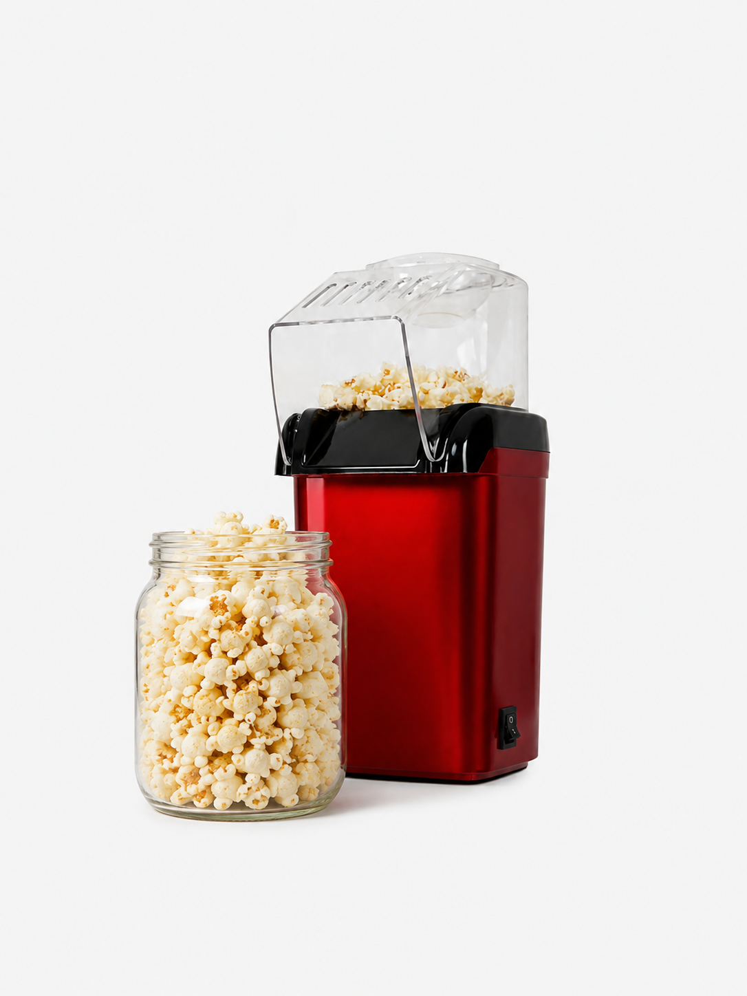 Oil-Free Mini Popcorn Maker | 1200W Hot Air Popcorn Machine