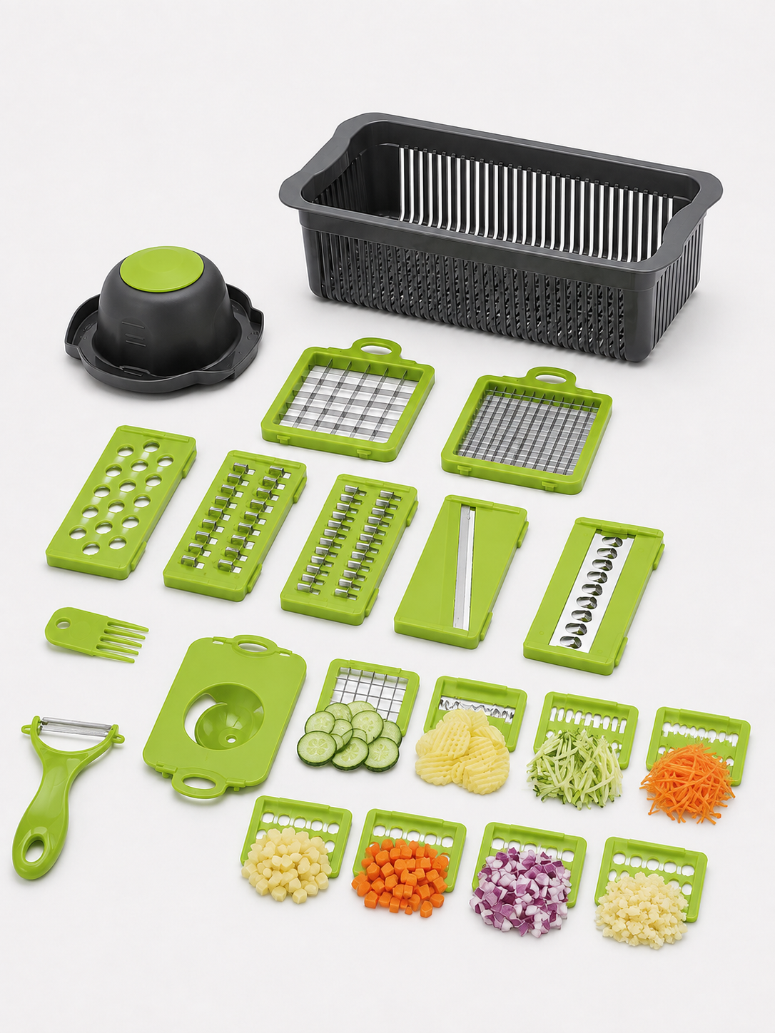16-in-1 Multifunctional Vegetable Chopper & Cutter