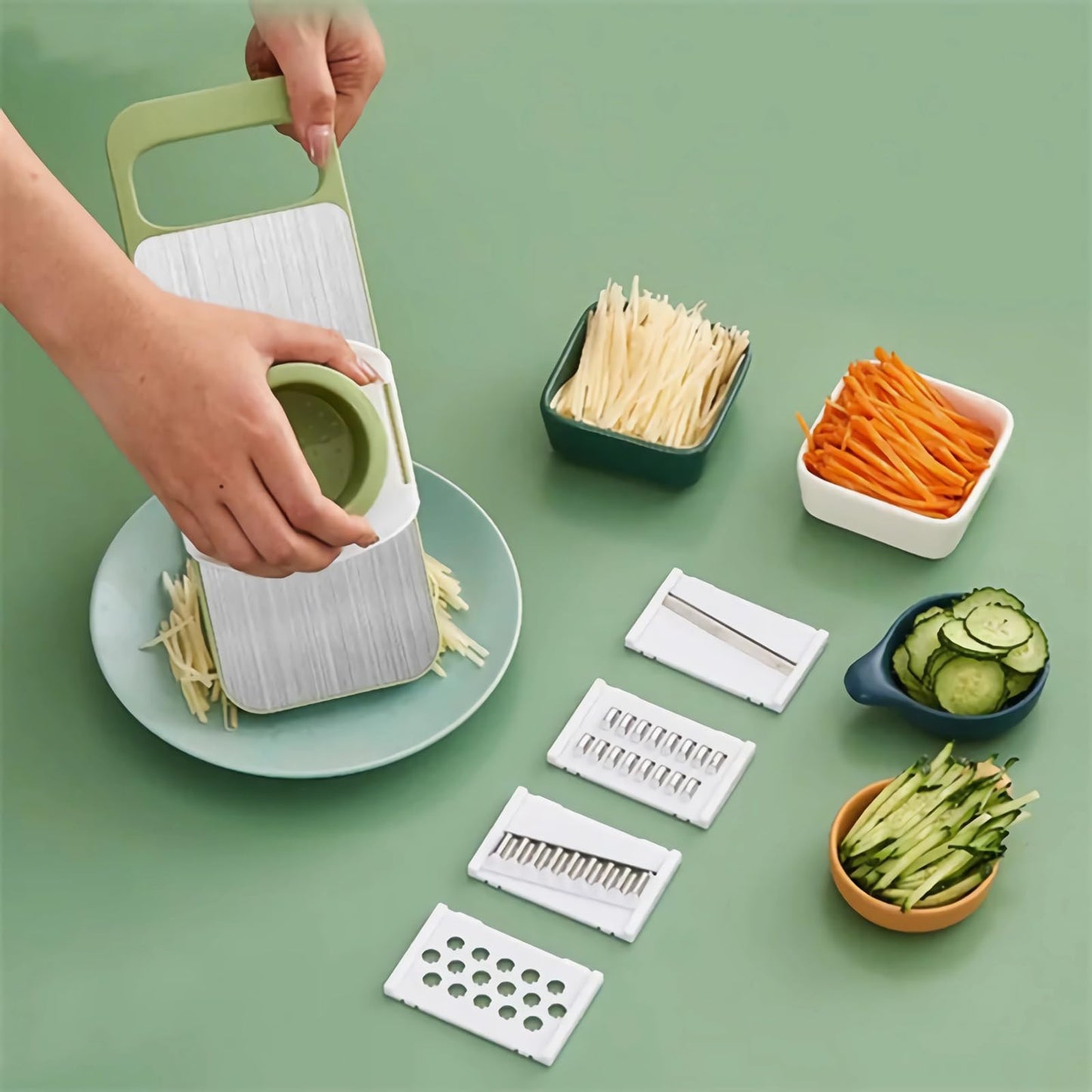 Stainless Steel Multifunctional Vegetable Cutter & Grater