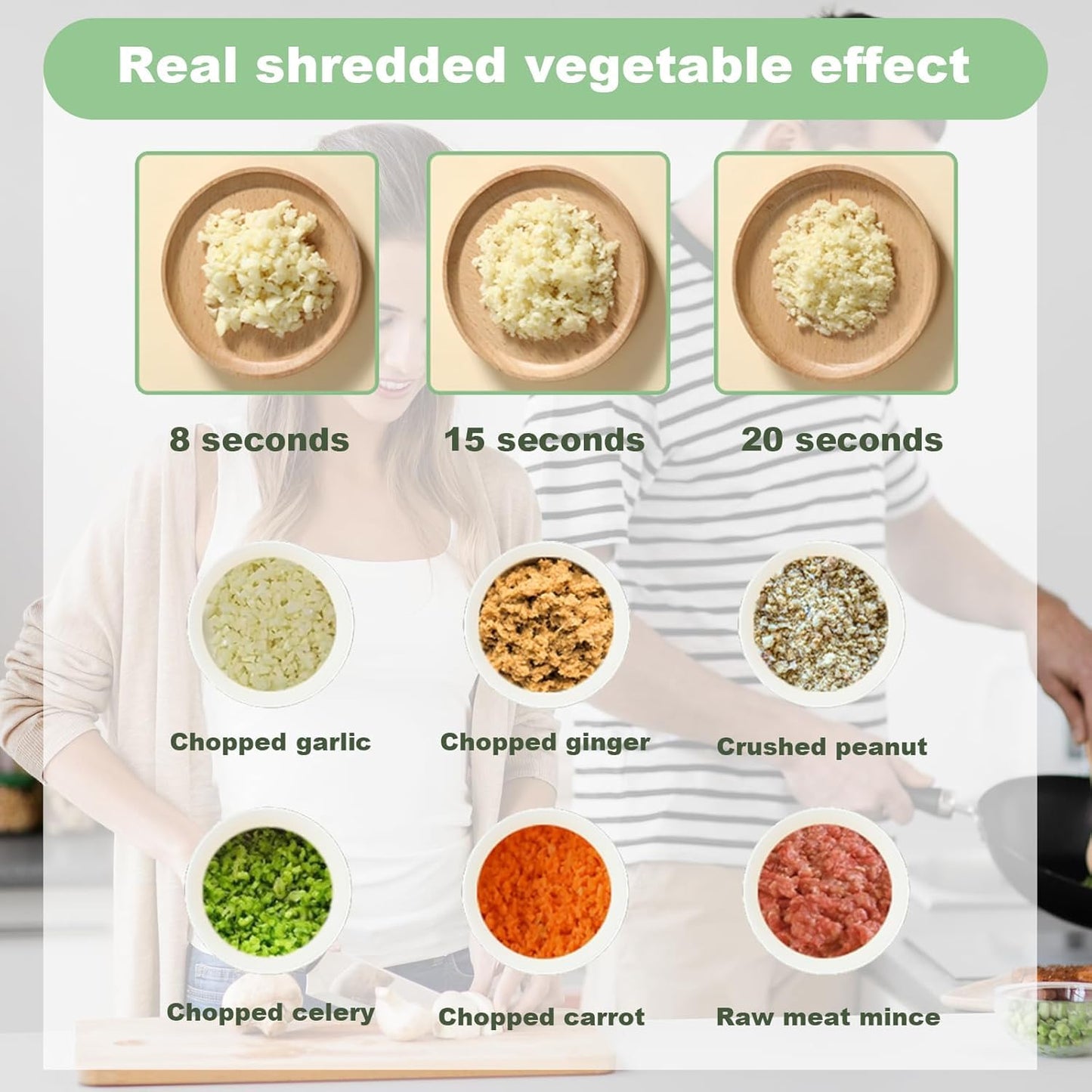 4 in 1 Handheld Electric Vegetable Cutter (Wireless Food Processor)