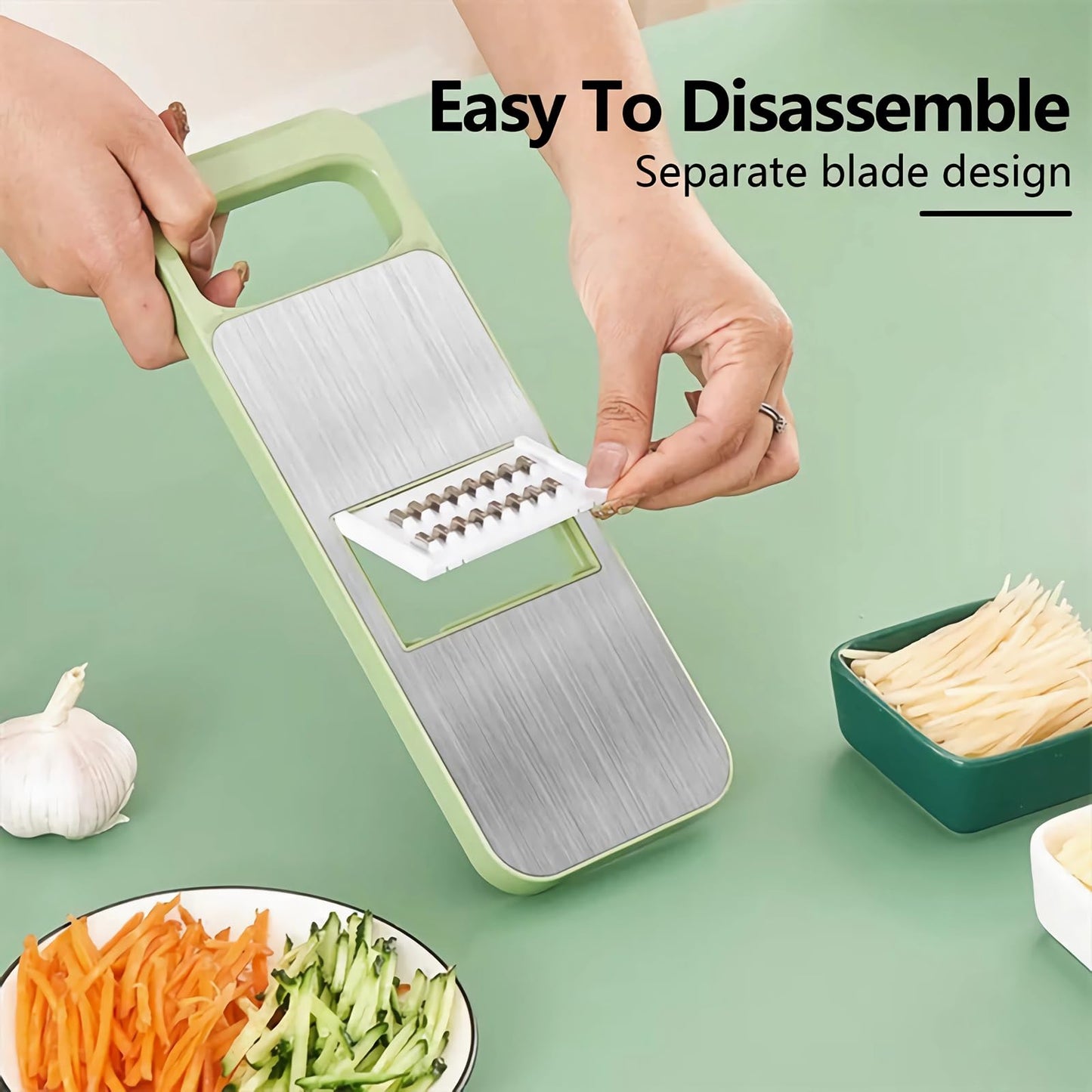 Stainless Steel Multifunctional Vegetable Cutter & Grater