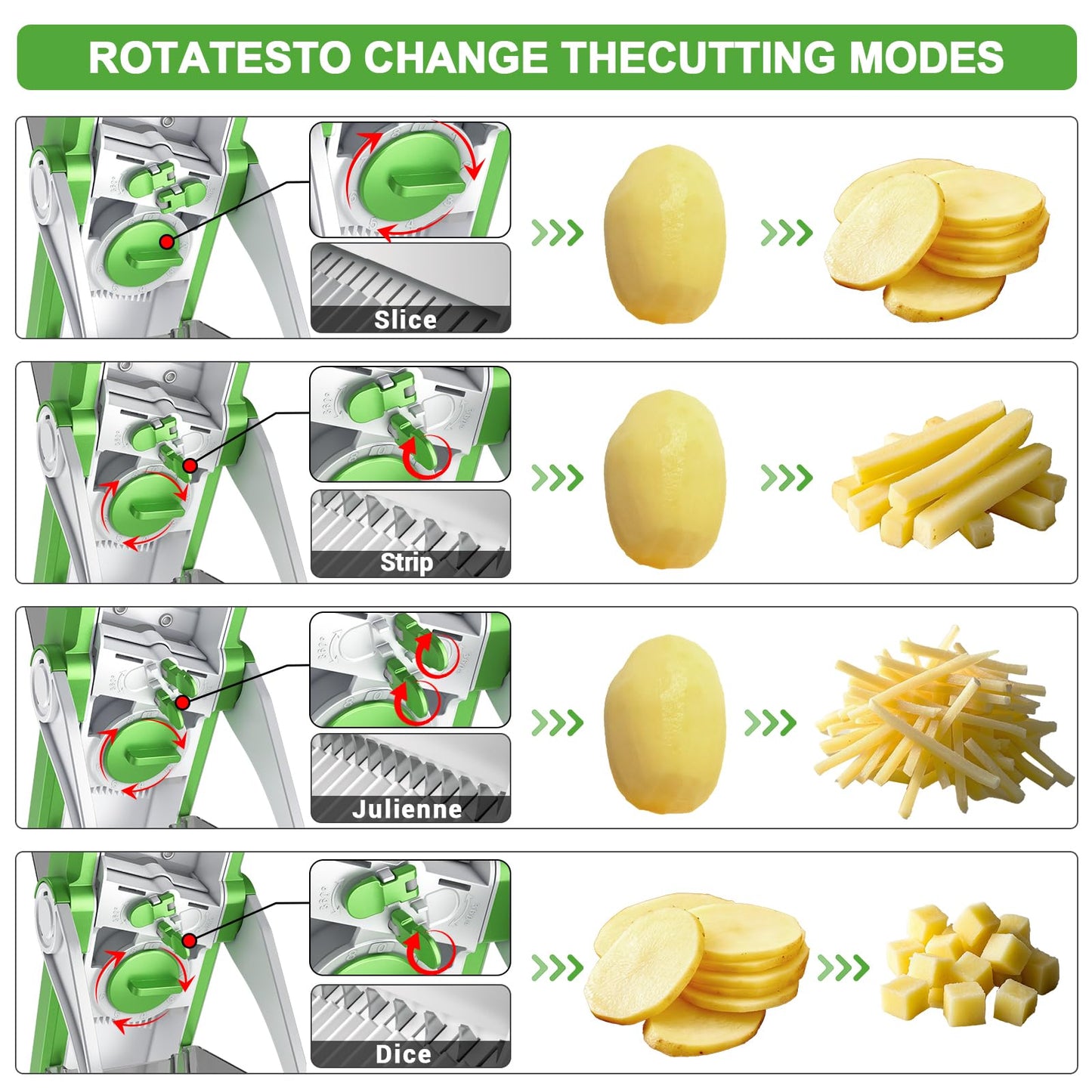 "4-in-1 Adjustable Vegetable Chopper & Grater"