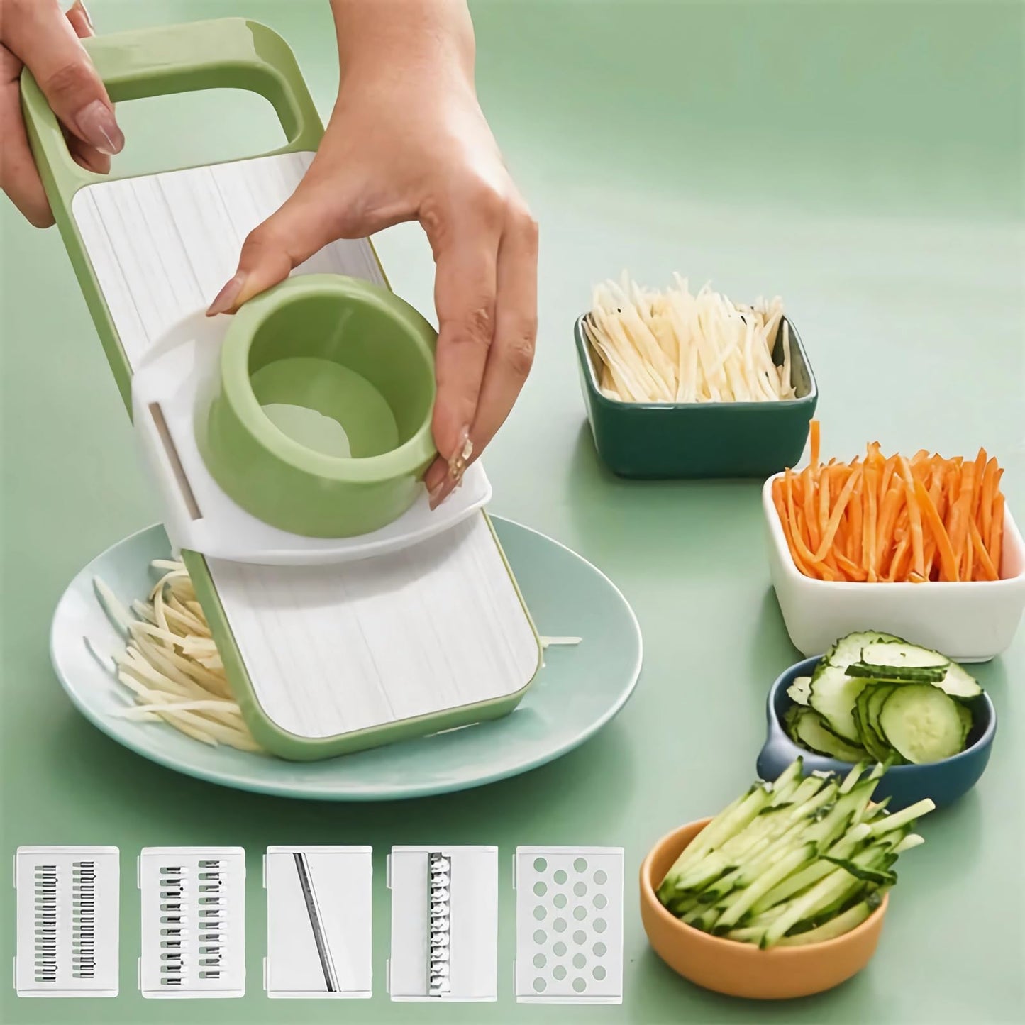 Stainless Steel Multifunctional Vegetable Cutter & Grater