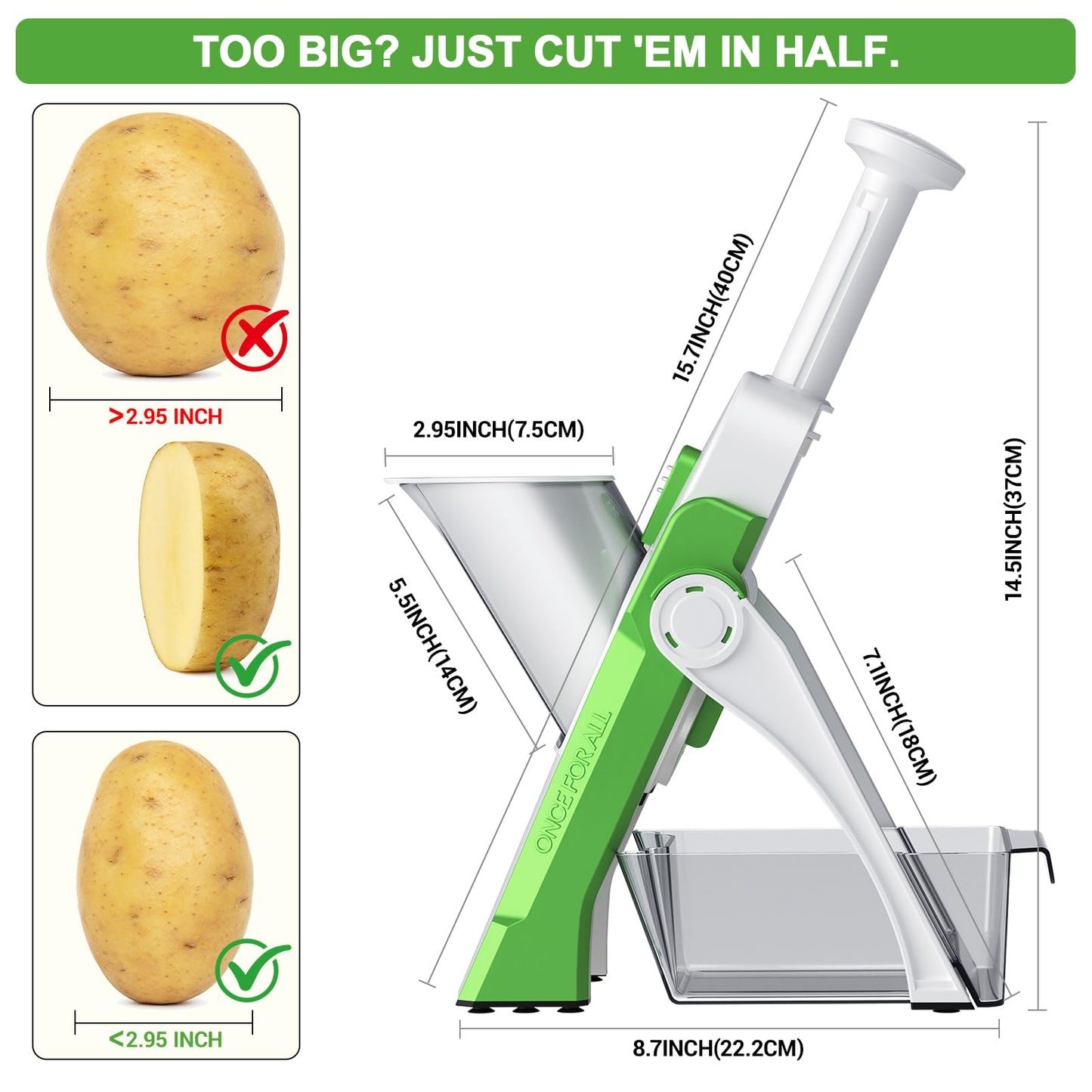 "4-in-1 Adjustable Vegetable Chopper & Grater"
