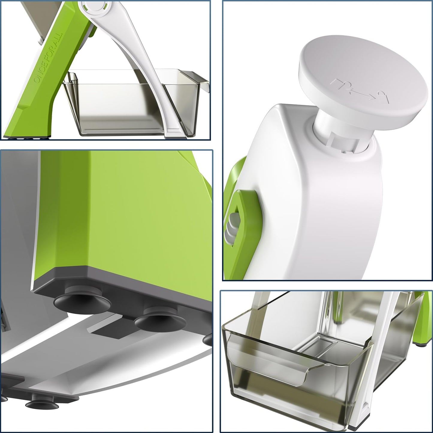 "4-in-1 Adjustable Vegetable Chopper & Grater"
