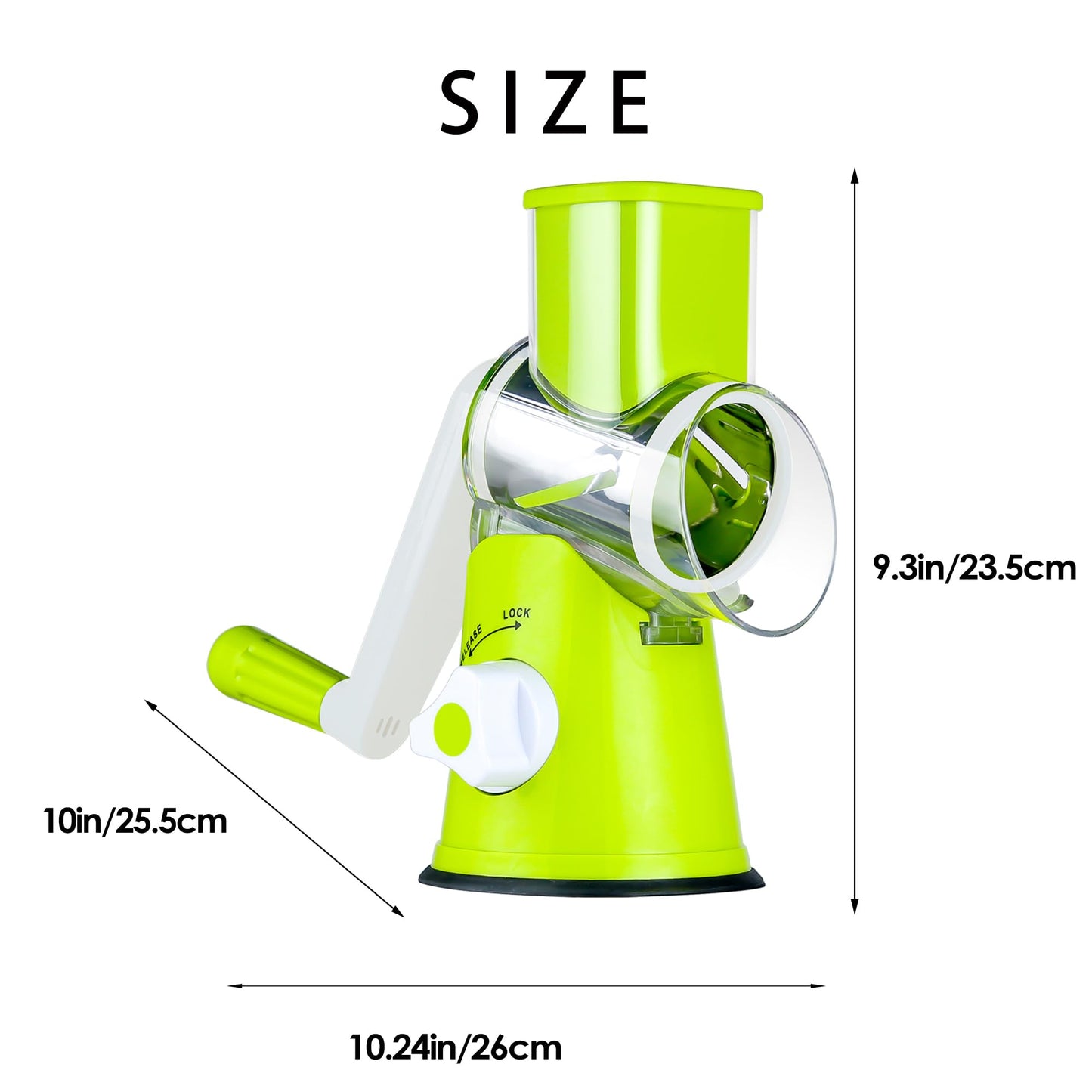 Multifunctional Manual Vegetable Table Top Drum Cutter Slicer